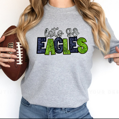 Let's Go Eagles Sweatshirt image 1