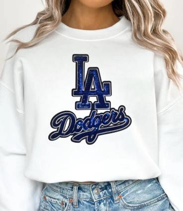 Dodgers Sequin Sweatshirt image 0